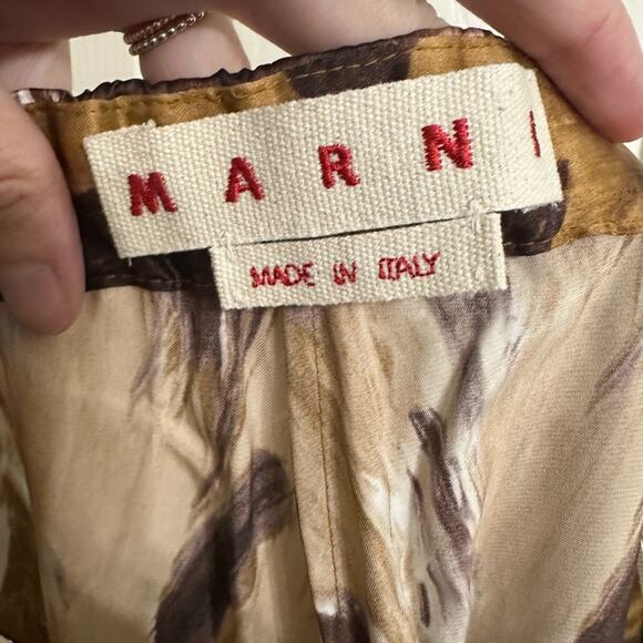 MARNI Wild Bunch Sablé Pants Cropped Flared Pyjama size IT 36 - Picture 2 of 13